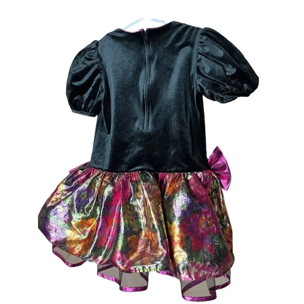 Vintage 80s 90s Bonnie Jean Girls Dress Size‎ 6